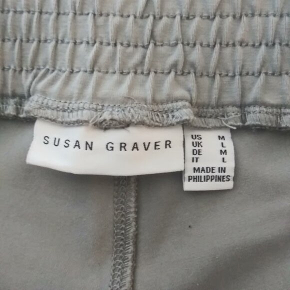 Susan Graver women's size M gray weekend crop pants - Picture 13 of 16